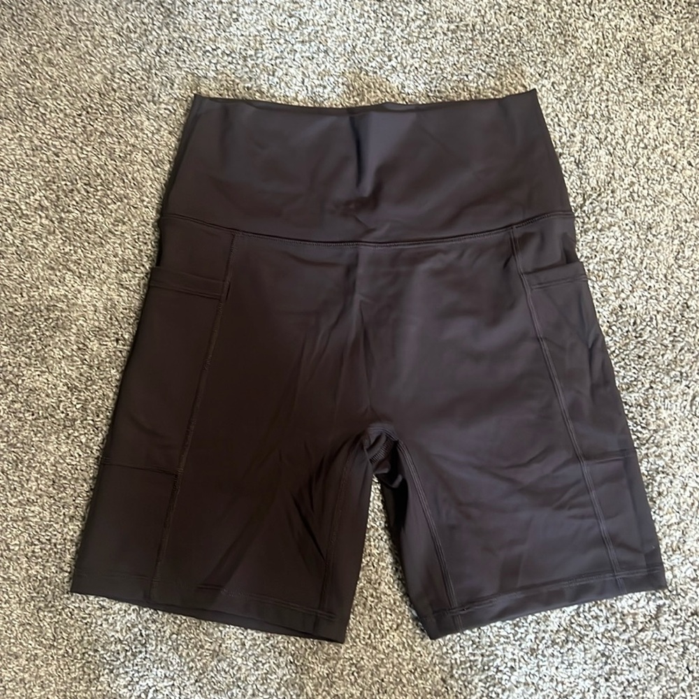 Women’s brown biker shorts off-line by Aries size large